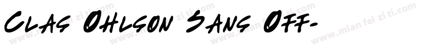 Clas Ohlson Sans Off字体转换